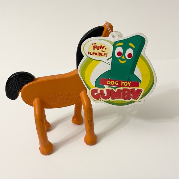 Gumby Pokey Bendable Rubber Dog Toy Multipet - Picture 3 of 16